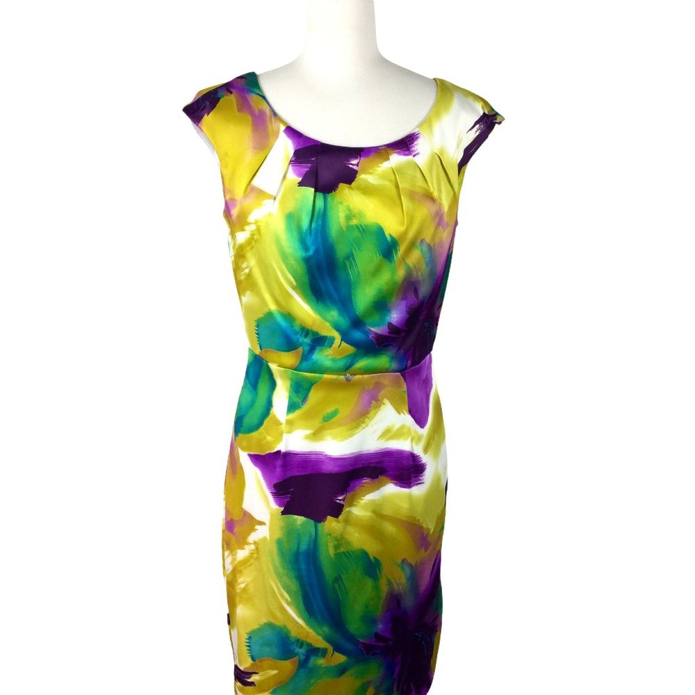 BCX Multi Color Sleeveless Dress, Size 9‎